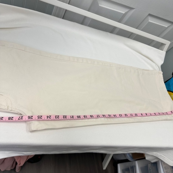 J.Jill Cream High-rise Straight-Leg  Jeans S:10– Minimalist Everyday Essential - Picture 10 of 10